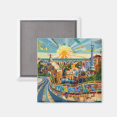 Aimant Barcelona Souvenir (Recto/Verso)