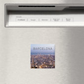 Aimant Barcelone Catalogne Sunset Skyline Espagne Citysca (In Situ (Lave-vaisselle))