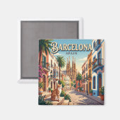 Aimant Barcelone, Espagne (Recto/Verso)