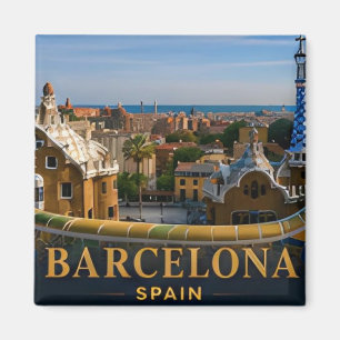Aimant Barcelone Espagne Destination de Voyage Européenne