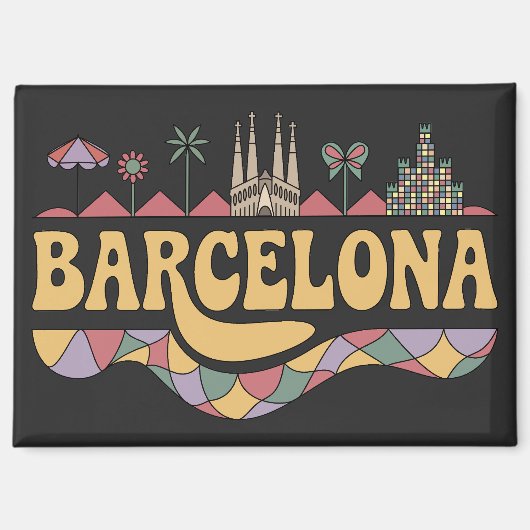 Aimant Barcelone Espagne Europe (Recto)