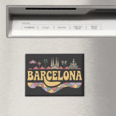 Aimant Barcelone Espagne Europe (In Situ (Lave-vaisselle))