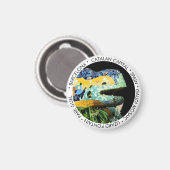 Aimant Barcelone, Gaudi - Lizard, Espagne / Catalogne (Recto/Verso)