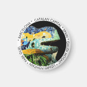 Aimant Barcelone, Gaudi - Lizard, Espagne / Catalogne (Devant)