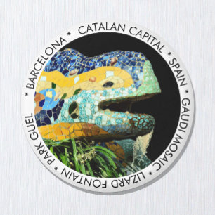 Aimant Barcelone, Gaudi - Lizard, Espagne / Catalogne