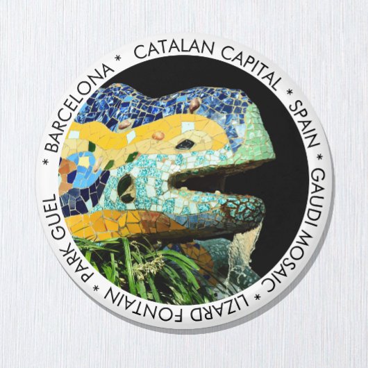 Aimant Barcelone, Gaudi - Lizard, Espagne / Catalogne