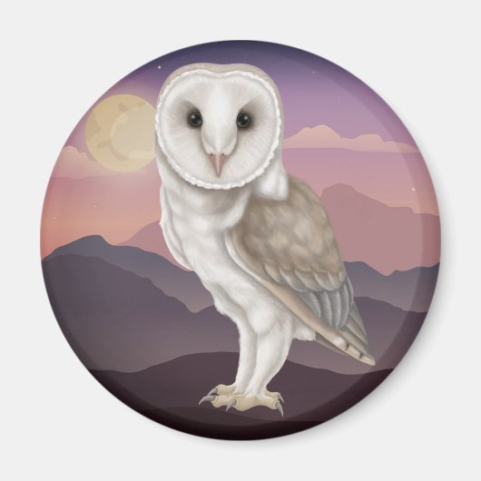 Aimant Barn Owl (Devant)