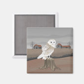 Aimant Barn Owl (Recto/Verso)