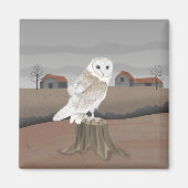 Aimant Barn Owl (Devant)