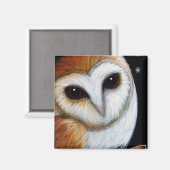 Aimant BARN OWL FERMER l'aimant (Recto/Verso)