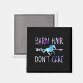 Aimant Barne Cheveux Pas De Soins Amour Cheval Équitation (Recto/Verso)