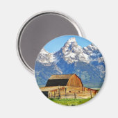 Aimant Barns Grand Tetons Mountains (Recto/Verso)
