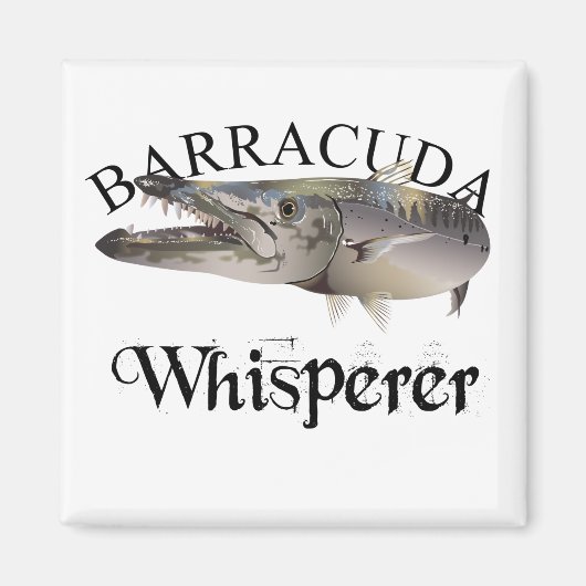 Aimant Barracuda Whisperer de couleur claire (Devant)