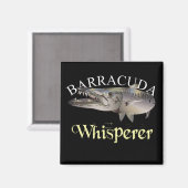 Aimant Barracuda Whisperer de couleur foncée (Recto/Verso)