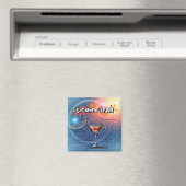 Aimant Barre de recettes cosmopolite Bleu (In Situ (Lave-vaisselle))