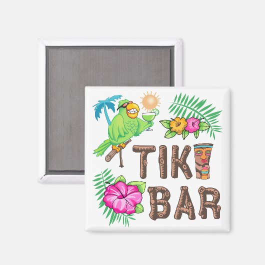 AIMANT BARRE TROPICALE TIKI (Recto/Verso)