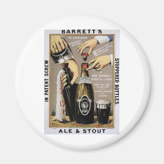 Aimant Barretts Ale & Stout (Devant)