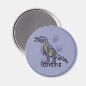 Aimant Baryonyx bleu (Recto/Verso)
