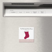 Aimant Bas de Noël rouge (In Situ (Lave-vaisselle))