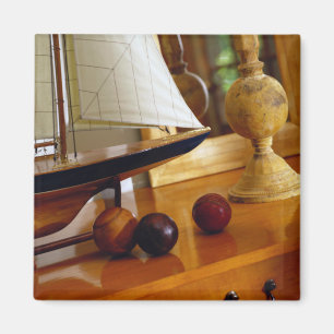 Aimant Base-ball antiques sur un Tableau en un voilier