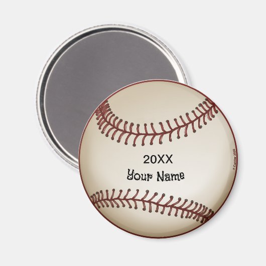 Aimant Baseball (Recto/Verso)