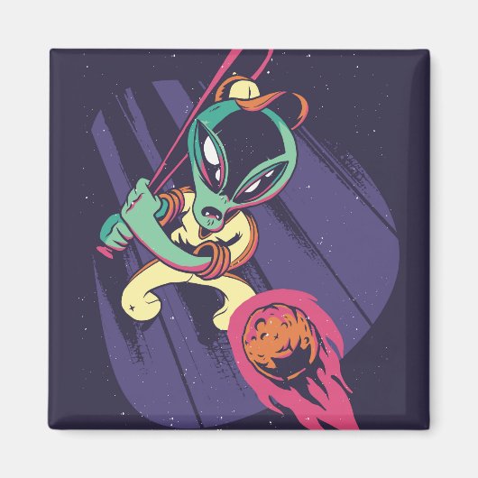 Aimant Baseball Alien (Devant)