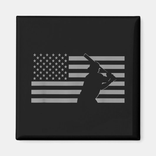 Aimant Baseball américain États-Unis Drapeau Baseball (Devant)