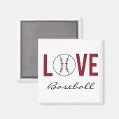 Aimant Baseball Amour (Recto/Verso)
