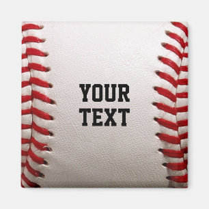 Aimant Baseball avec nom personnalisé
