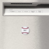 Aimant Baseball avec nom personnalisé (In Situ (Lave-vaisselle))