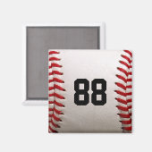 Aimant Baseball avec numéro personnalisable (Recto/Verso)