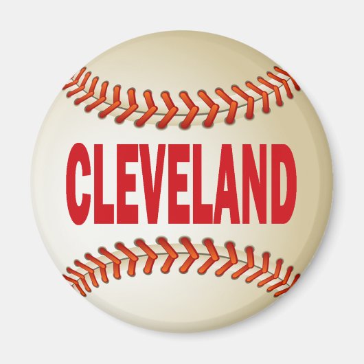 AIMANT BASEBALL CLEVELAND (Devant)