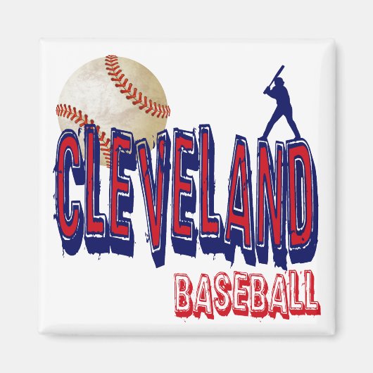 AIMANT BASEBALL CLEVELAND (Devant)