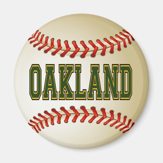 AIMANT BASEBALL D'OAKLAND (Devant)