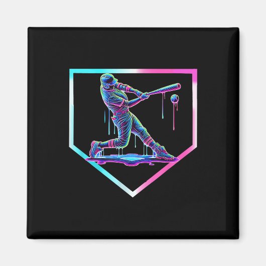 Aimant Baseball Driam Crème de glace Baseball Accueil Pla (Devant)