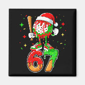 Aimant Baseball Drip Number 67 Meme Ice Cream Dripng Chri (Devant)