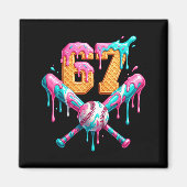 Aimant Baseball Drip Number 67 Player  (Devant)