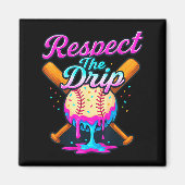 Aimant Baseball Drip Team For Boys Ice Cream Cool  (Devant)