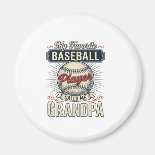 Aimant Baseball Grandpa Conception de T-shirt avec Gravur
