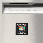 Aimant Baseball Is My Valentine Ice Cream Drip Crossed Ba (In Situ (Lave-vaisselle))