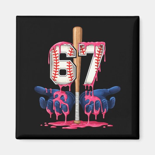 Aimant Baseball Lifestyle Shirt Youth Baseball Glove Drip (Devant)