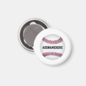 Aimant Baseball personnalisé (Recto/Verso)
