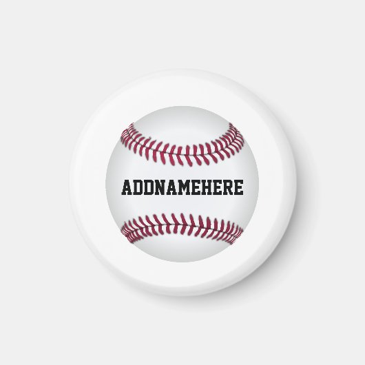 Aimant Baseball personnalisé (Devant)