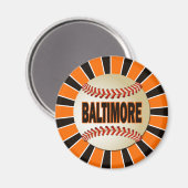 AIMANT BASEBALL RETRO BALTIMORE (Recto/Verso)