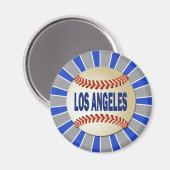 AIMANT BASEBALL RETRO LOS ANGELES (Recto/Verso)