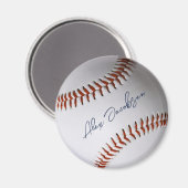 Aimant Baseball Signé Personnalisé (Recto/Verso)
