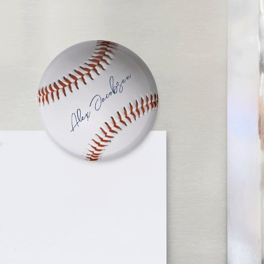 Aimant Baseball Signé Personnalisé