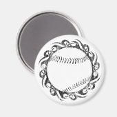 Aimant baseball tribal (Recto/Verso)