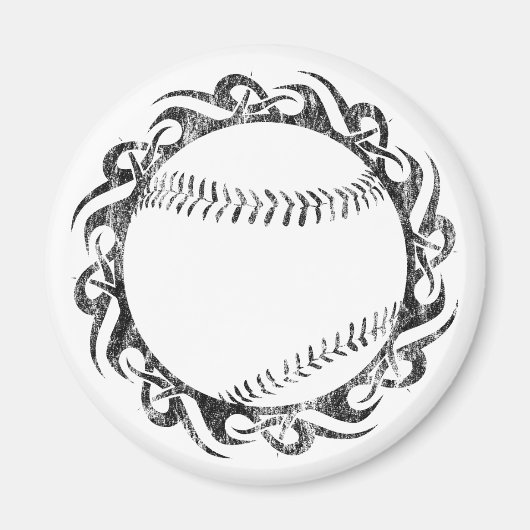 Aimant baseball tribal (Devant)