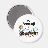 Aimant Basenji extrêmement coquin (Recto/Verso)
